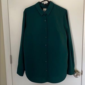 Long sleeve button up blouse